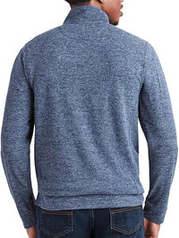 Poleron casual con cremallera de un cuarto para hombre - La Tiendita de la Jose