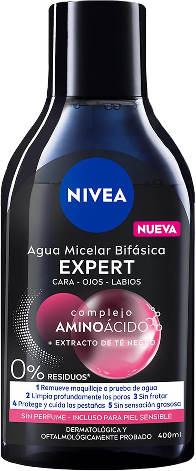 NIVEA Agua Micelar Desmaquillante Efecto Mate (400 ml)