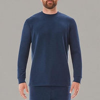 Member's Mark - Camiseta de manga larga para hombre, color azul jaspeado - La Tiendita de la Jose