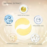 Parches debajo de los ojos para ojos hinchados, 60 almohadillas