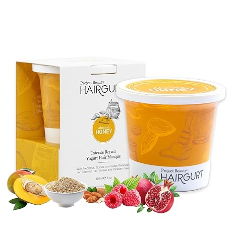 Mascarilla capilar de yogur reparadora intensa de miel de almendra, acondicionador profundo para cabello - La Tiendita de la Jose