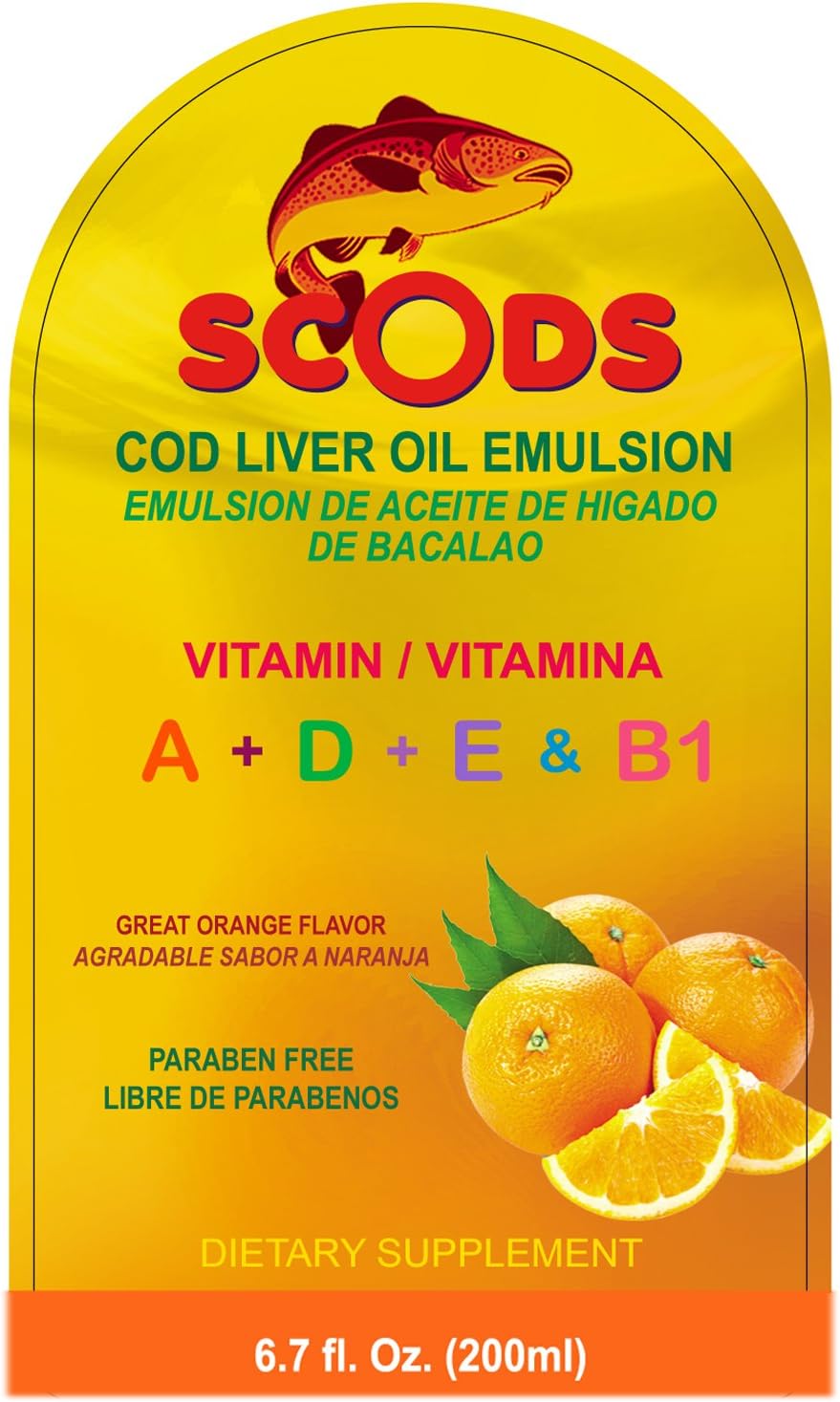 Emulsión de Scods Naranja Aceite de Hígado de Bacalao Emulsión - La Tiendita de la Jose