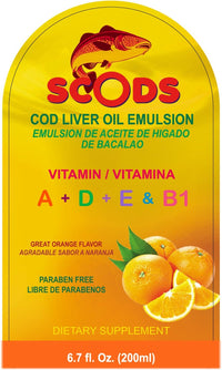 Emulsión de Scods Naranja Aceite de Hígado de Bacalao Emulsión - La Tiendita de la Jose