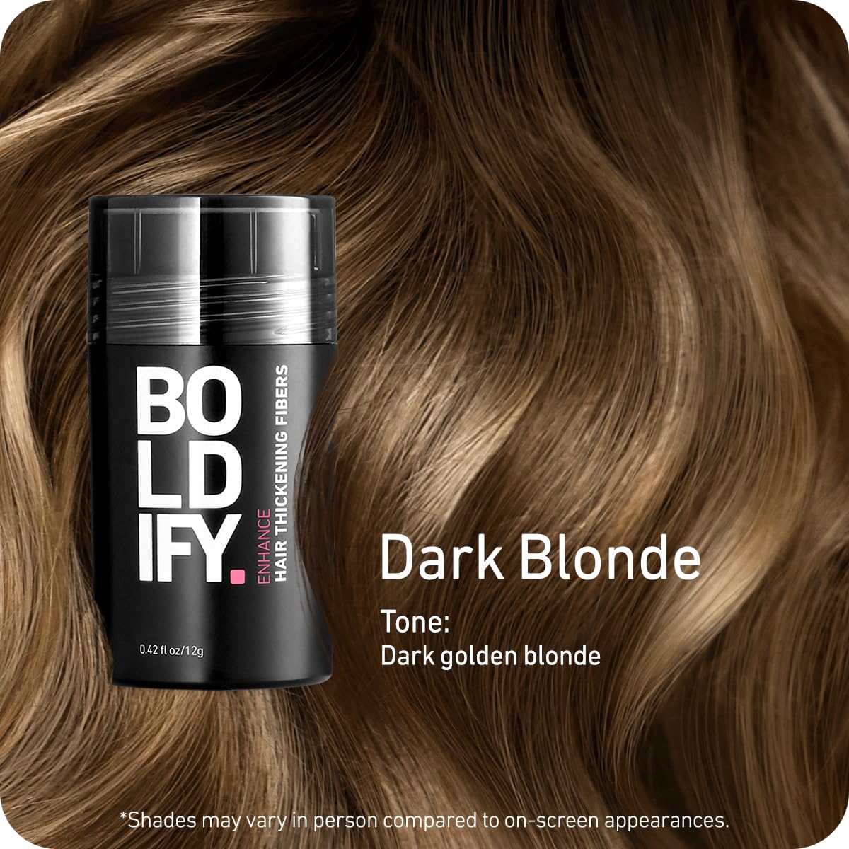 Fibras de pelo para el cabello fino (rubio oscuro) BOLDIFY - La Tiendita de la Jose