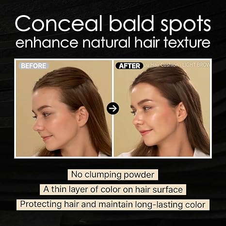 LALACHUU - Polvo de línea capilar en polvo Light Brown