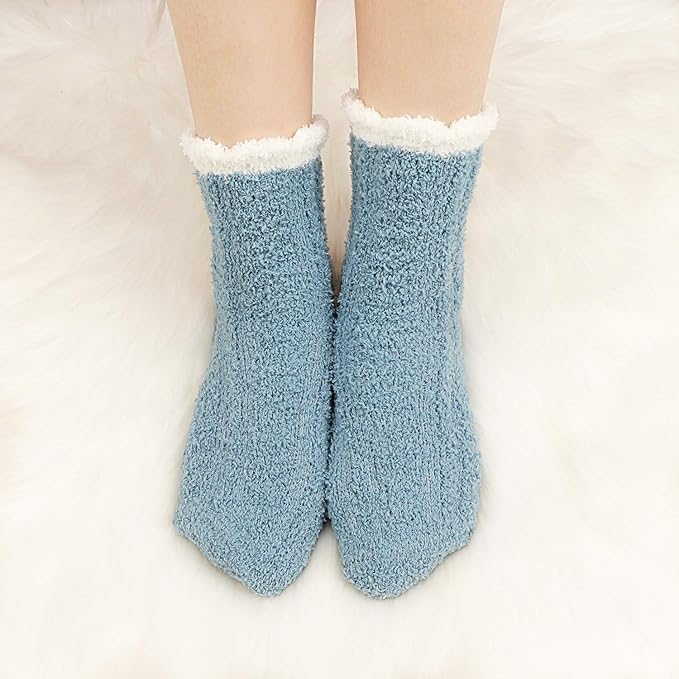 6 Pares !!! Calcetines De Toalla Peluche Suaves Y Cómodo - La Tiendita de la Jose