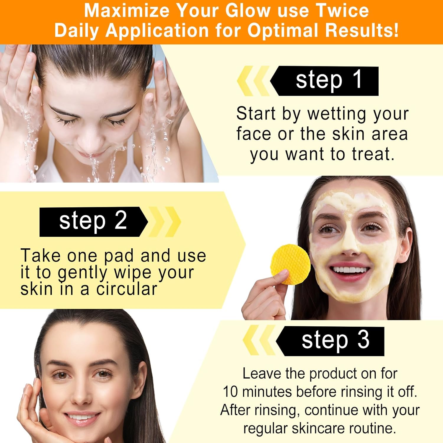 Almohadillas limpiadoras de cúrcuma y ácido kójico - La Tiendita de la Jose