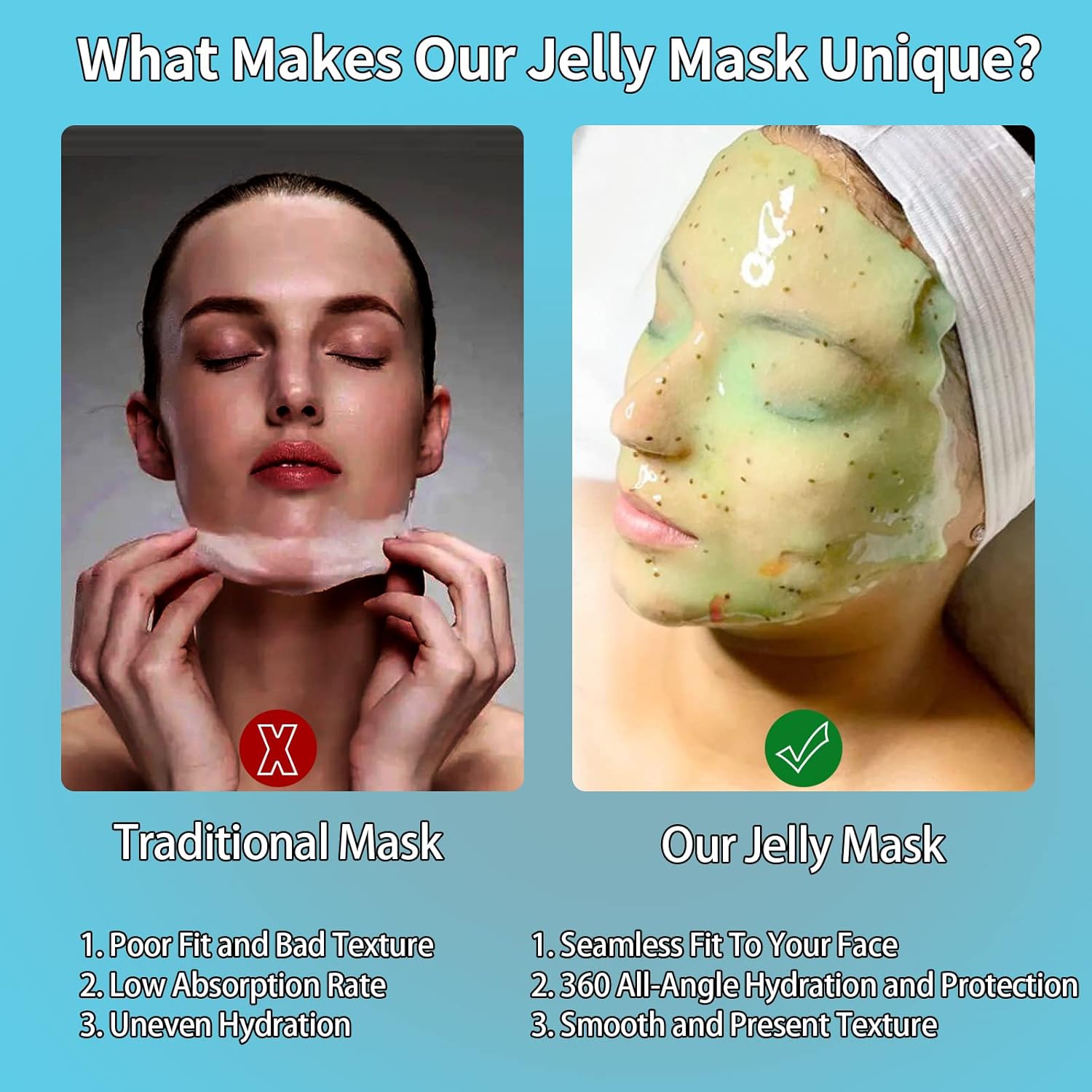 Máscara de gelatina, cuidado facial de la piel Nielies - La Tiendita de la Jose