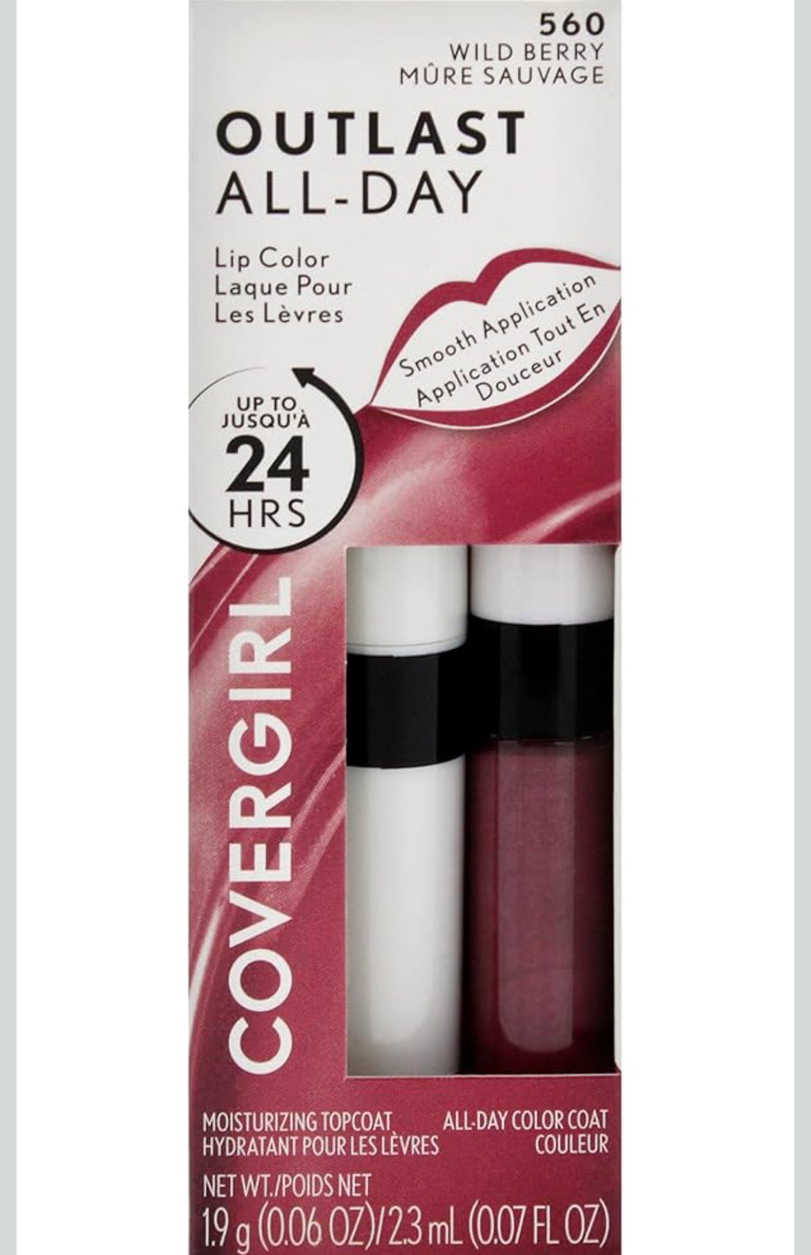 Lipcolor Outlast Covergirls 24 horas color 560 berry