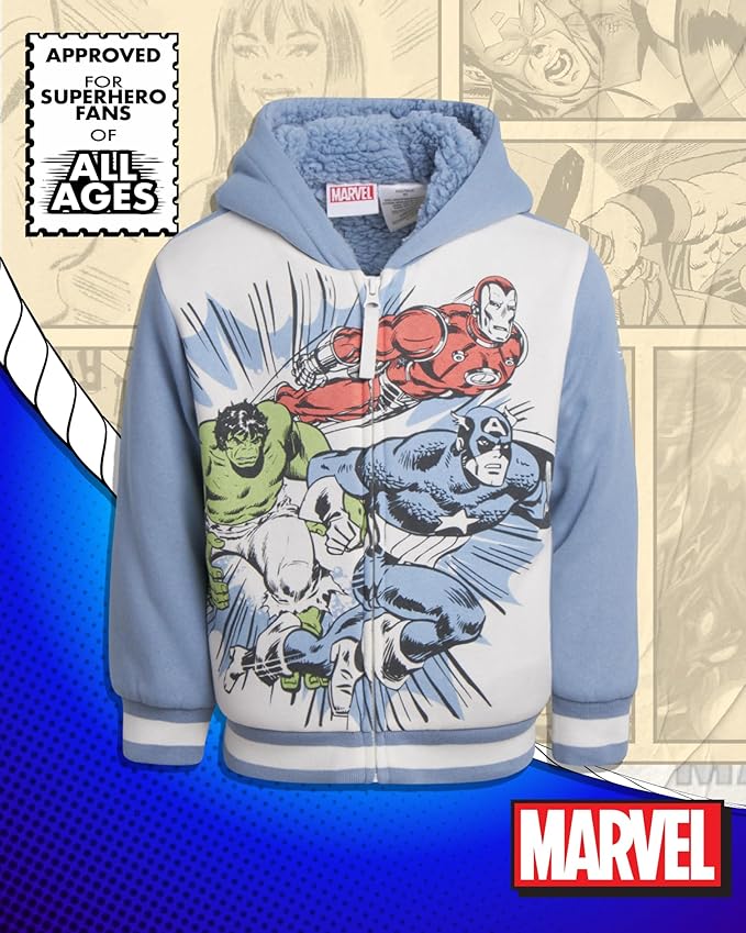 Poleron Hoodie Plush graphic Marvel para niños - La Tiendita de la Jose