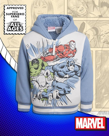 Poleron Hoodie Plush graphic Marvel para niños - La Tiendita de la Jose