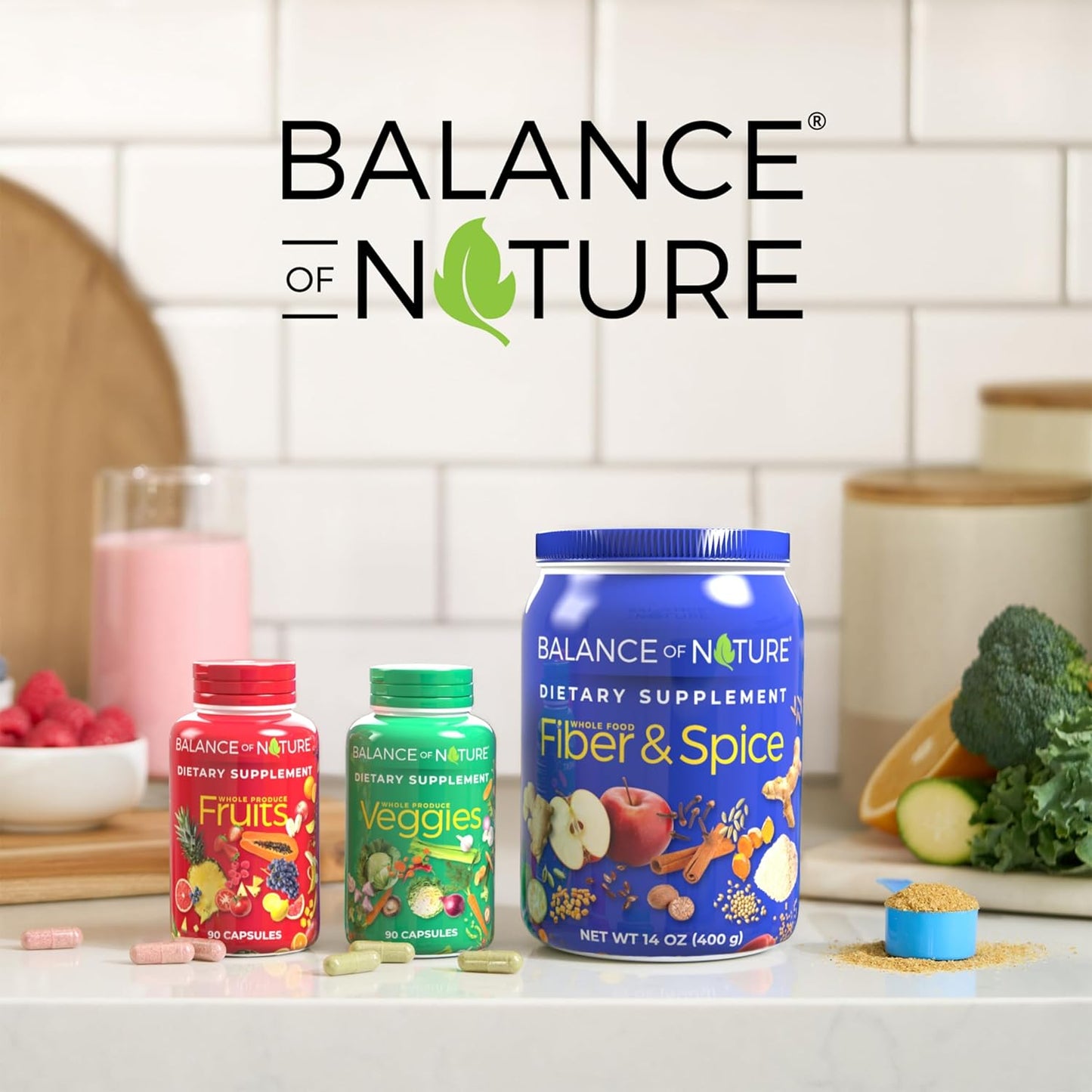 Suplementos de frutas y verduras de Balance Of Nature - La Tiendita de la Jose
