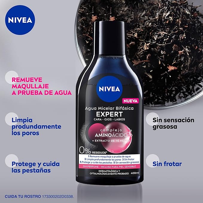 NIVEA Agua Micelar Desmaquillante Efecto Mate (400 ml)