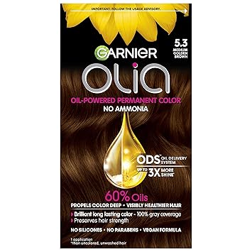 Tinta Garnier color brillante marrón dorado medio - La Tiendita de la Jose
