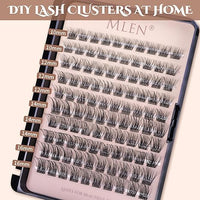 Mlen 100 racimos de pestañas, pestañas individuales