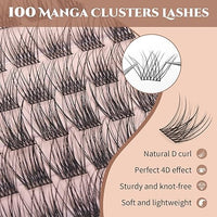 Mlen 100 racimos de pestañas, pestañas individuales