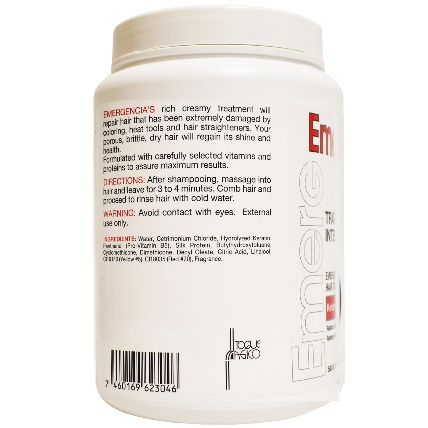 Tratamiento de reparación de queratina intensiva profunda Emergencia (emergencia) por Toque Magico 56oz - La Tiendita de la Jose