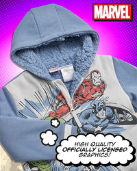 Poleron Hoodie Plush graphic Marvel para niños - La Tiendita de la Jose