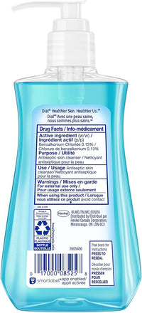 Pack 5 Jabón líquido de manos Dial con humectante, agua de manantial, 221 mil