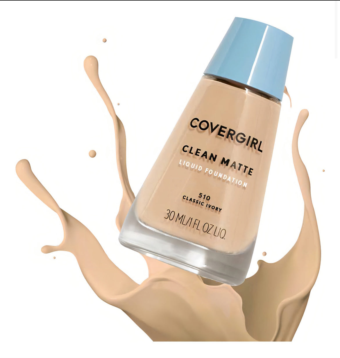 Base de Maquillaje Líquida Covergirl Clean Matte 510 Classic Ivory 30ml