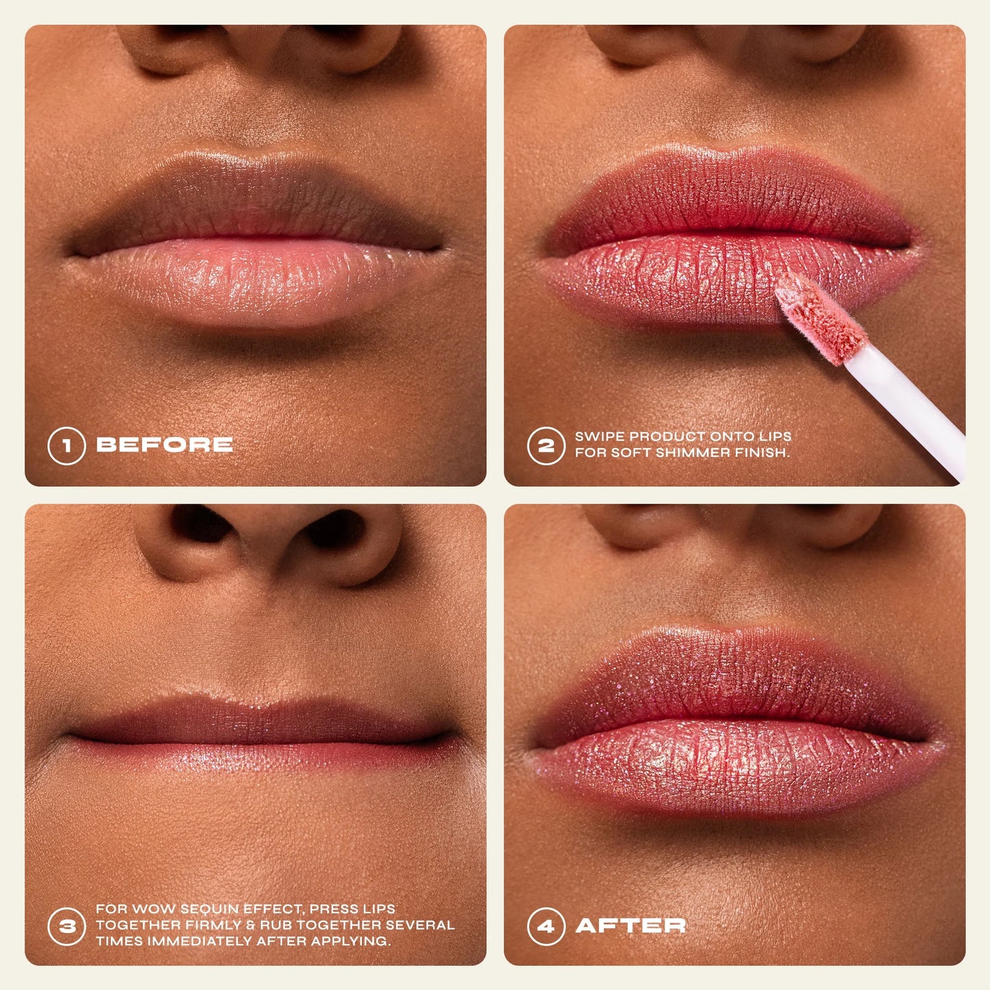 Milani Stay Put Lápiz Labial Líquido Brillante Trio, Brillo + Brillo