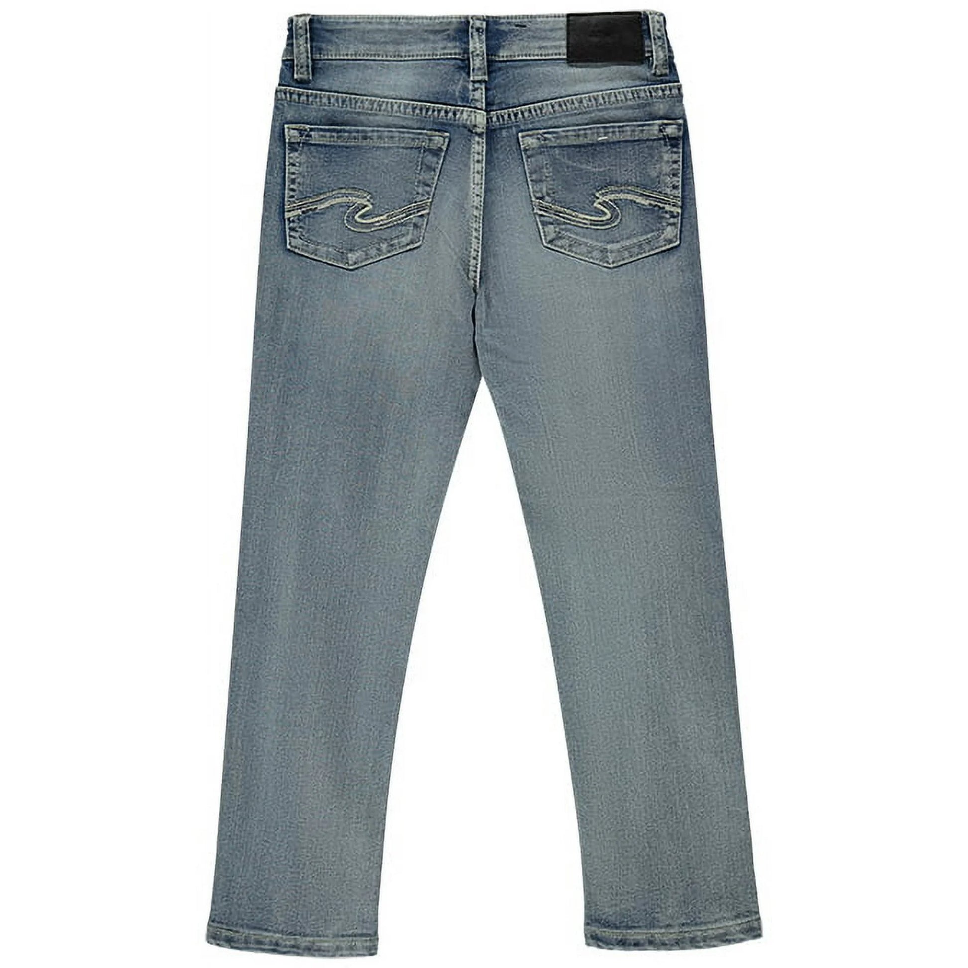 Silver Jeans Co Jeans de Mezclilla Elásticos Ajustados Nathan para Niños - La Tiendita de la Jose