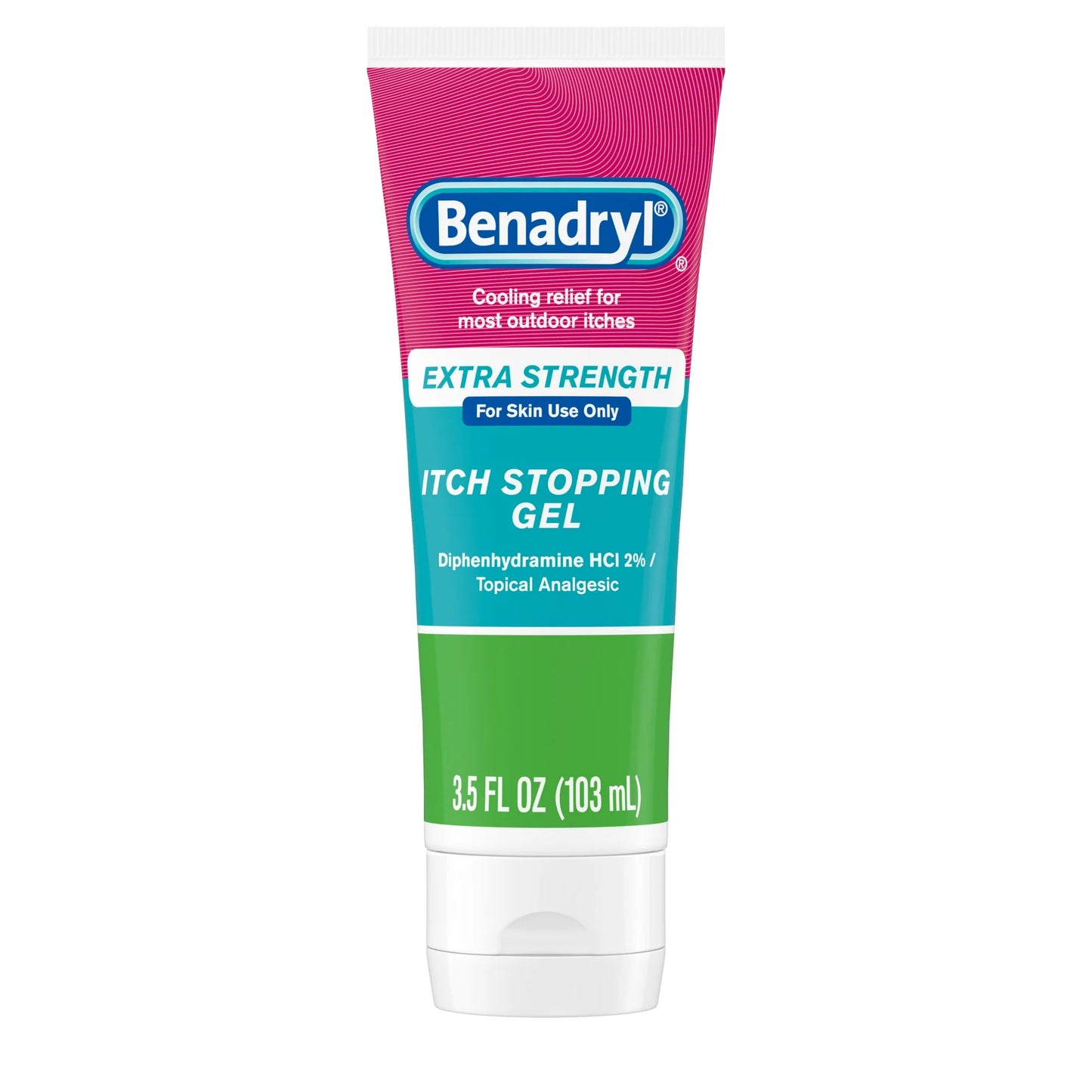 Benadryl Gel Analgésico Tópico Antipicazón Extra Fuerte, 3.5 fl. Onz