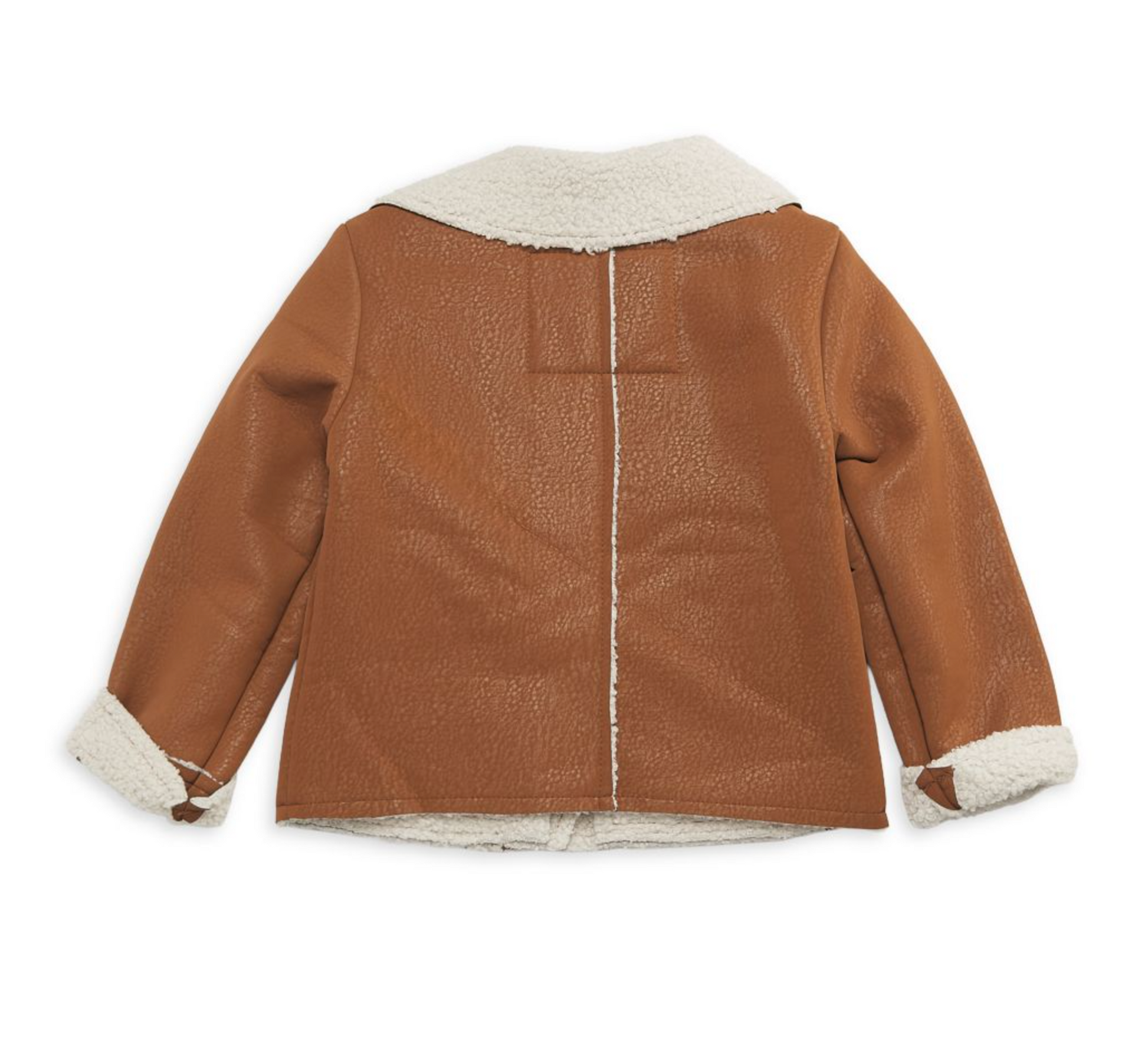 Chaqueta de motociclista con ribete de piel sintética para niña - La Tiendita de la Jose