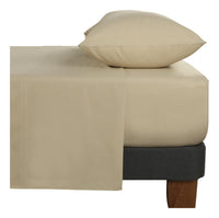 Set Sabanas Lisas 144h Taupe Sgl Taupe