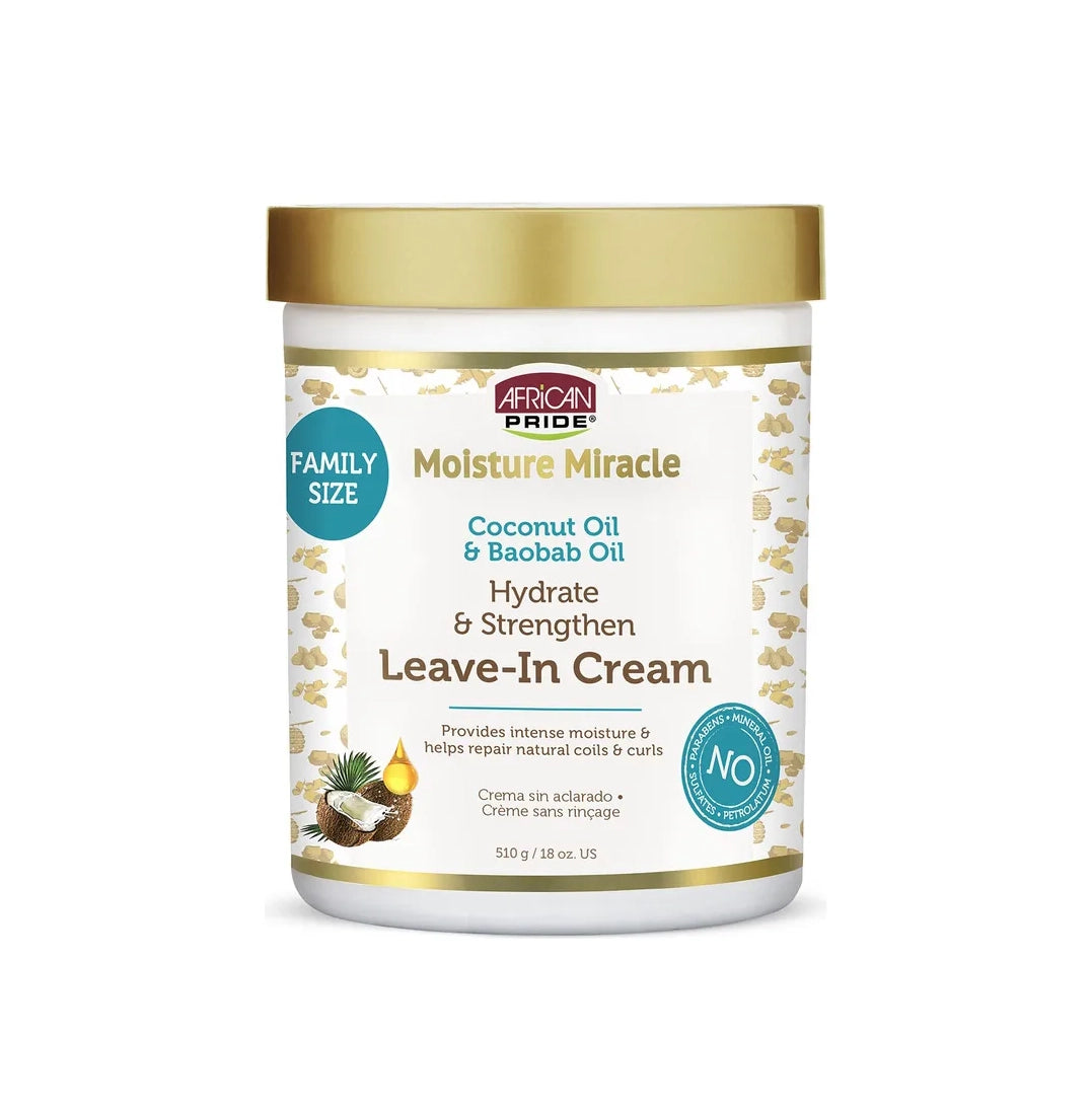 African Pride Moisture Miracle Aceite De Coco Y Aceite De Baobab - La Tiendita de la Jose