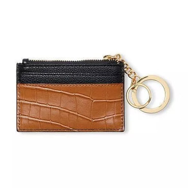 Tarjetero Con Monedero Negro/cafe - La Tiendita de la Jose