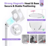 Saviland Soporte Para Lámpara De Uñas Uv Rotación De 360 - La Tiendita de la Jose