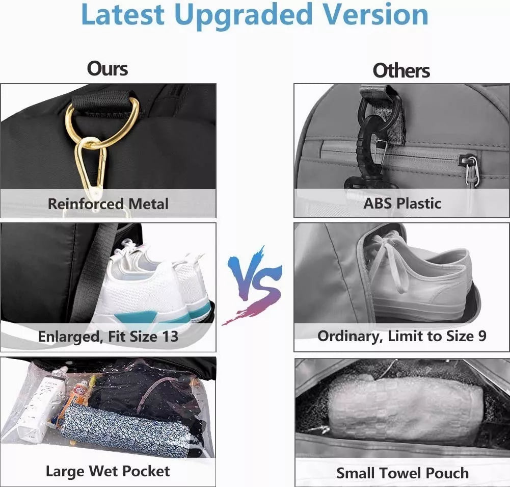 Bolso Deportivo Para Viaje Tela Impermeable Gym - La Tiendita de la Jose