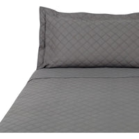 Quilt Polycotton Taupe King Gris Lisa