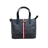 Tommy Hilfiger Bolsa Mujer Tote Monogram Tommy Color Negro Con Gris - La Tiendita de la Jose