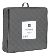 Quilt Polycotton Taupe King Gris Lisa