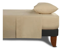 Set Sabanas Lisas 180 Hilos Taupe 1 Plaza.