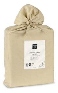 Set Sabanas Lisas 144h Taupe Sgl Taupe