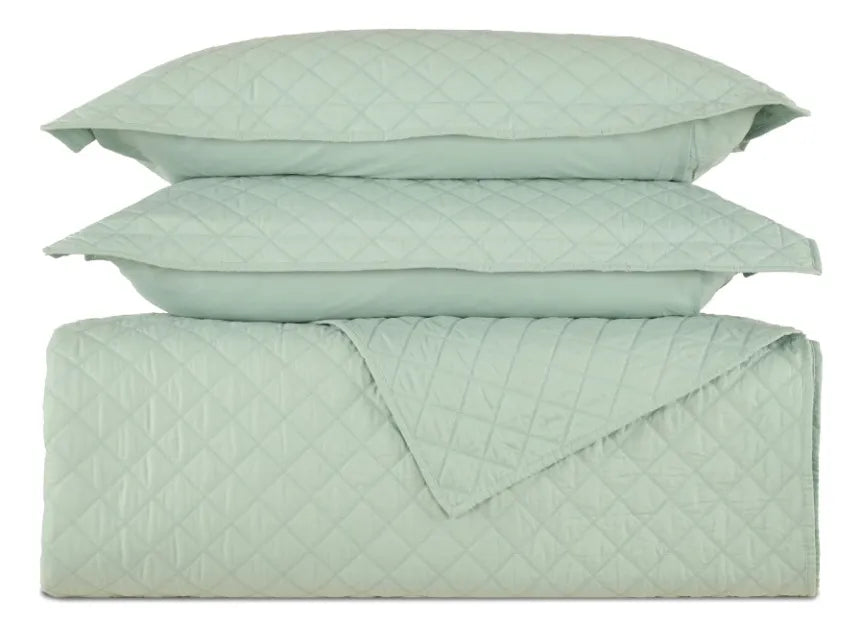 Juego De Cama Polycotton En Color Menta King De 2 Plazas