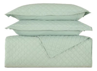 Juego De Cama Polycotton En Color Menta King De 2 Plazas