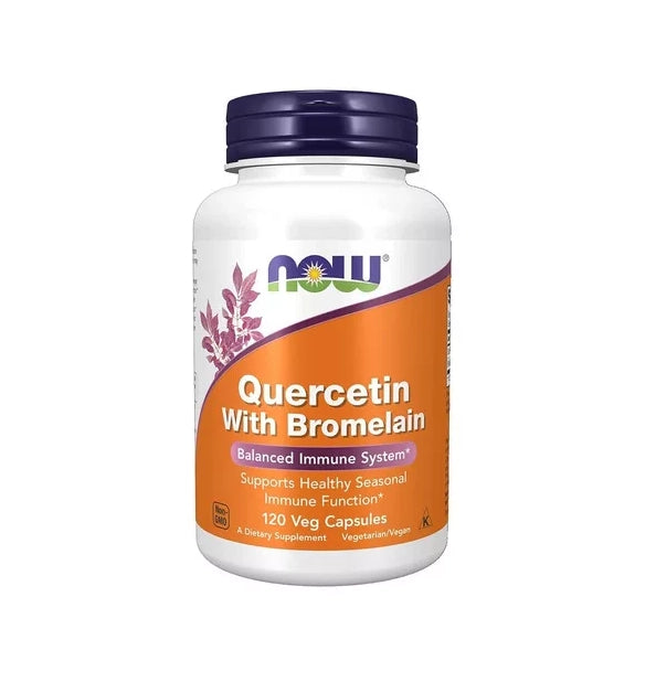 Now Foods Quercetina Con Bromelina 120 Cápsulas Vegetales Sabor Sin Sabor - La Tiendita de la Jose