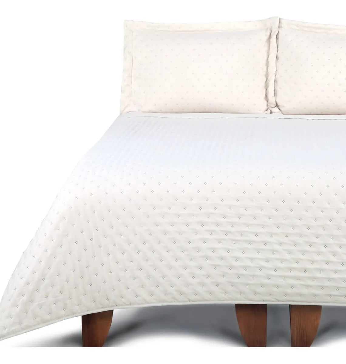 Juego Para Cama De Microfibra En Color Blanco Tamaño King Cic