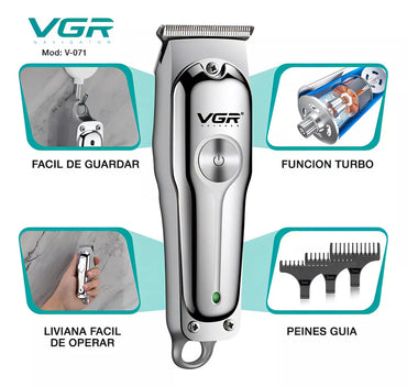 Cortapelos Eléctrico De Metal Vgr V-071 Corte De Pelo - La Tiendita de la Jose