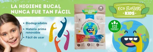 Pack 2 Hilos Seda Dental Infantil Ecológico - La Tiendita de la Jose