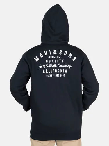 Poleron Fz Surfskate Original Cr Negro Hombre Maui And Sons - La Tiendita de la Jose