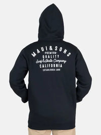 Poleron Fz Surfskate Original Cr Negro Hombre Maui And Sons - La Tiendita de la Jose