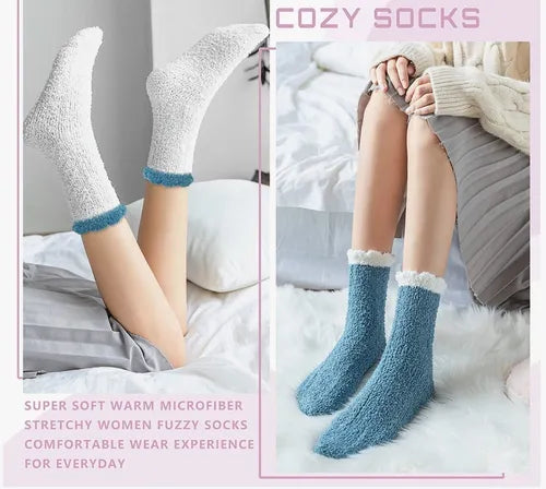 6 Pares !!! Calcetines De Toalla Peluche Suaves Y Cómodo - La Tiendita de la Jose