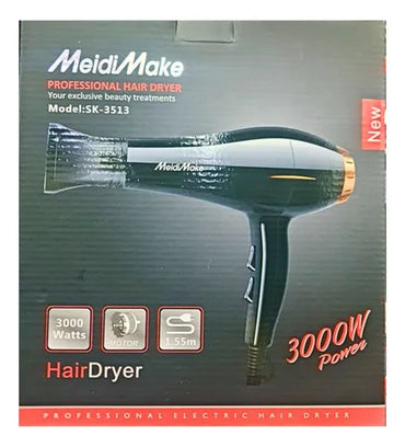 Secadora De Cabello Profesional - Meidimake Potencia 3000 W