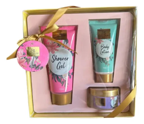 Pack Regalo Gel Ducha, Loción Corporal Y Exfoliante Corporal