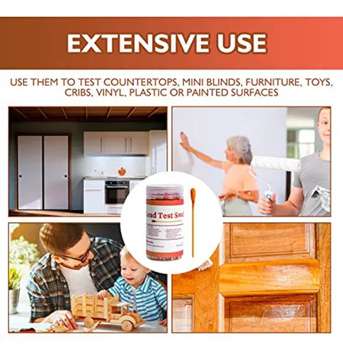 Kit de hisopos para prueba de pintura con plomo 60 hisopos, para el hogar